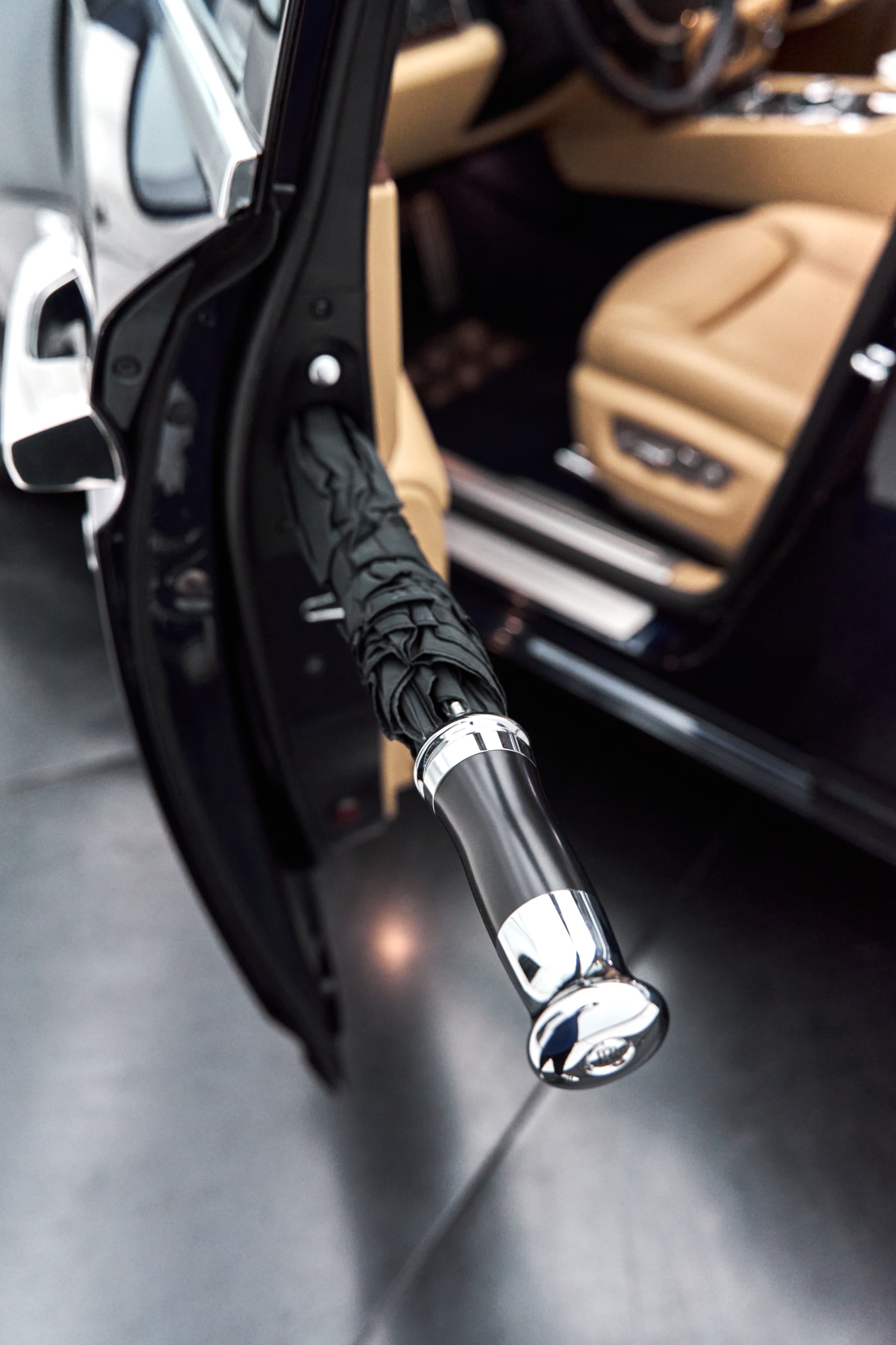 Rolls royce ghost umbrella holder hi-res stock photography and