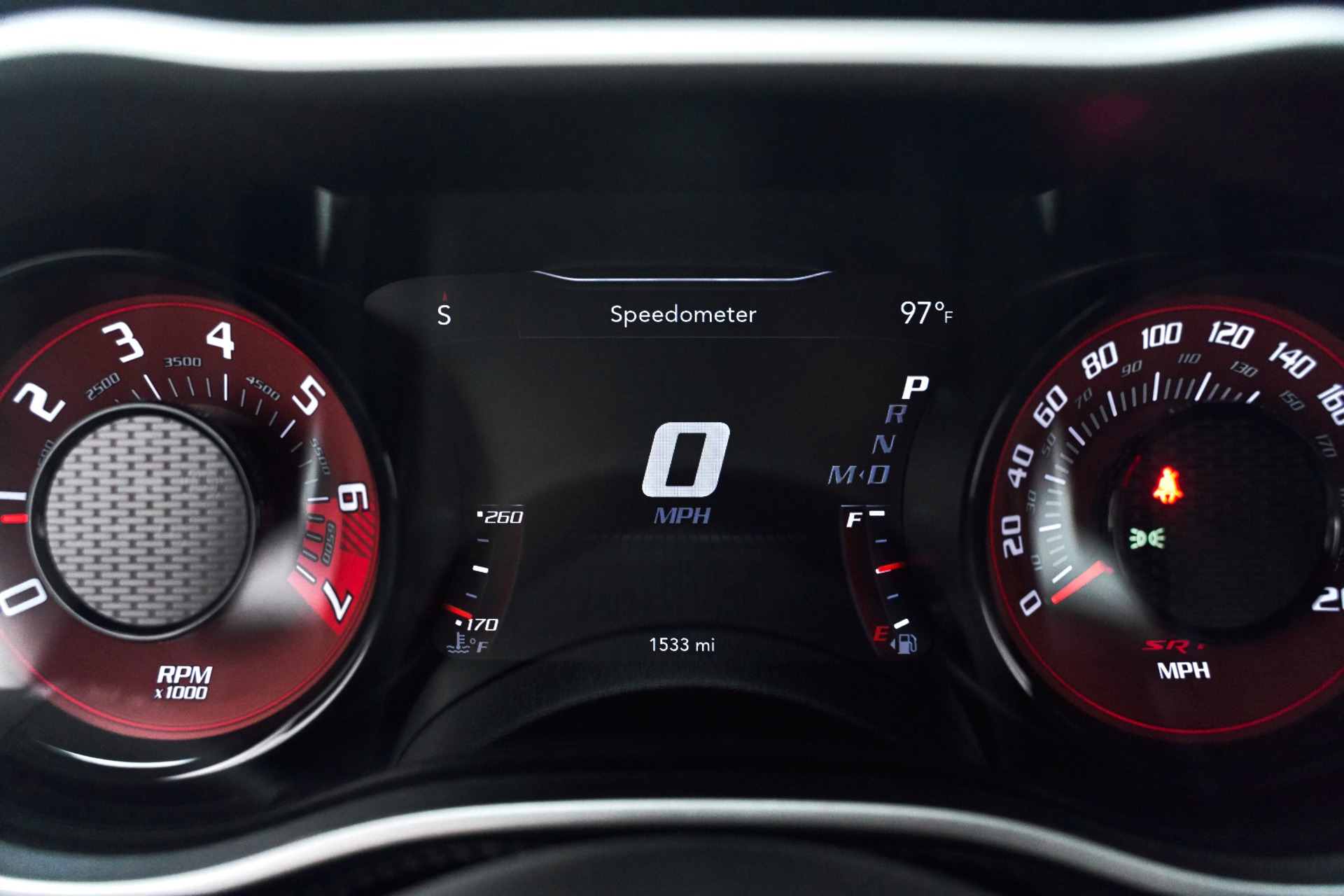 2015 Dodge Challenger SRT Hellcat tachometer gauge